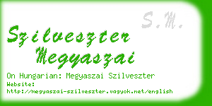 szilveszter megyaszai business card